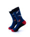 cooldesocks blue tiger shrimp crew socks left view image