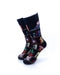 cooldesocks bookshelf crew socks front view image