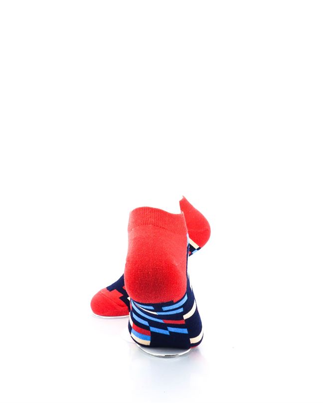 cooldesocks brick breaker red ankle socks rear view image