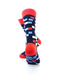 cooldesocks brick breaker red crew socks rear view image