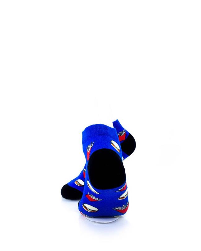 cooldesocks burger fries ankle socks rear view image