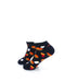 cooldesocks burger fries black ankle socks left view image