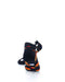 cooldesocks burger fries black ankle socks rear view image