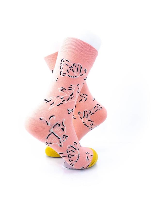cooldesocks butterflies and unicorns crew socks right view image
