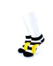 cooldesocks bw stripe banana ankle socks front view image