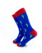 cooldesocks cactus print crew socks left view image