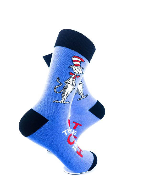 cooldesocks cat in the hat crew socks right view image
