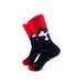 cooldesocks cat paw black crew socks left view image