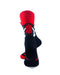 cooldesocks cat paw black crew socks rear view image