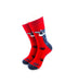 cooldesocks cat paw grey crew socks front view image