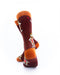 cooldesocks caveman orange crew socks rear view image