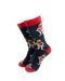 cooldesocks caveman red crew socks front view image