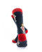 cooldesocks caveman red crew socks rear view image
