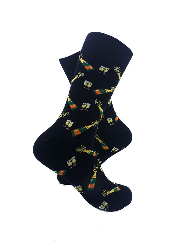 cooldesocks champagne toast crew socks right view image