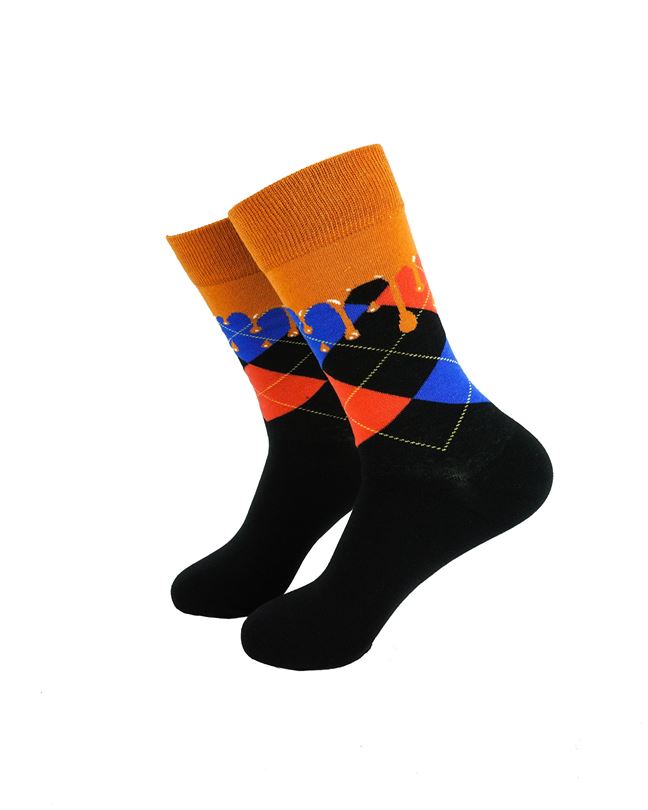 Checkered Black Brown Drips