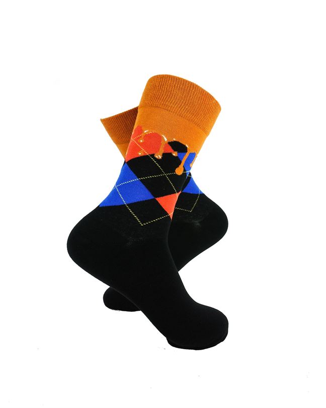 Checkered Black Brown Drips