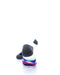 cooldesocks checkered blue purple ankle socks rear view image