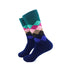 cooldesocks checkered classic green crew socks left view image