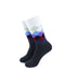 cooldesocks checkered colorful white crew socks front view image