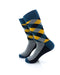 cooldesocks checkered neo dark green crew socks left view image