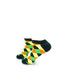cooldesocks checkered neo green ankle socks left view image