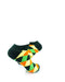 cooldesocks checkered neo green ankle socks right view image