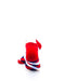 cooldesocks checkered neo red ankle socks rear view image