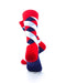 cooldesocks checkered neo red crew socks rear view image