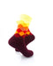 cooldesocks checkered orange crew socks right view image