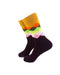cooldesocks checkered retro gold crew socks left view image