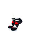 cooldesocks checkered vintage black ankle socks front view image