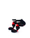 cooldesocks checkered vintage black ankle socks left view image