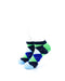 cooldesocks checkered vintage green ankle socks front view image