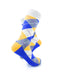 cooldesocks checkered vintage grey crew socks right view image