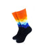 cooldesocks checkered yellow black crew socks front view image