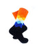 cooldesocks checkered yellow black crew socks right view image