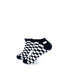 cooldesocks checkers black white ankle socks left view image