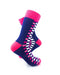 cooldesocks checkers blue pink crew socks right view image
