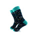 cooldesocks chemical formulas green crew socks left view image