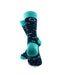 cooldesocks chemical formulas green crew socks rear view image