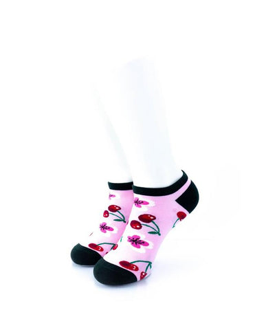 cooldesocks cherry ankle socks front view image