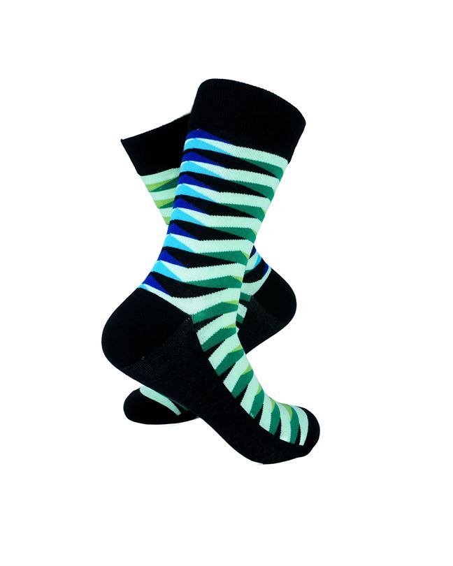 Chevron Green Blue