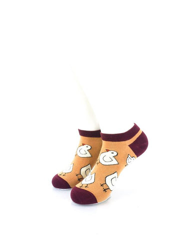 cooldesocks chicken little liner socks front view image