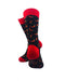 cooldesocks chilli red crew socks rear view image