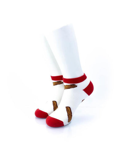 cooldesocks churros ankle socks front view image