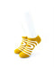cooldesocks circle mustard ankle socks front view image