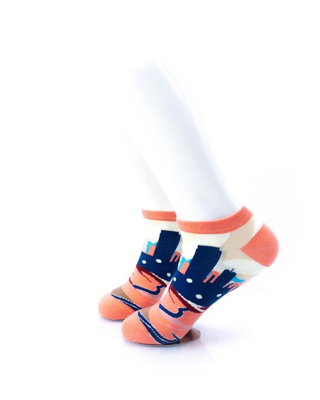 cooldesocks cityscapes ankle socks left view image