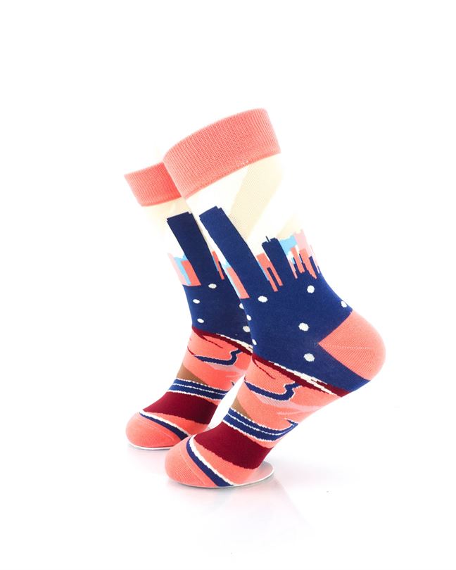 cooldesocks cityscapes crew socks left view image