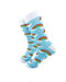 cooldesocks cloud rainbows baby blue crew socks left view image