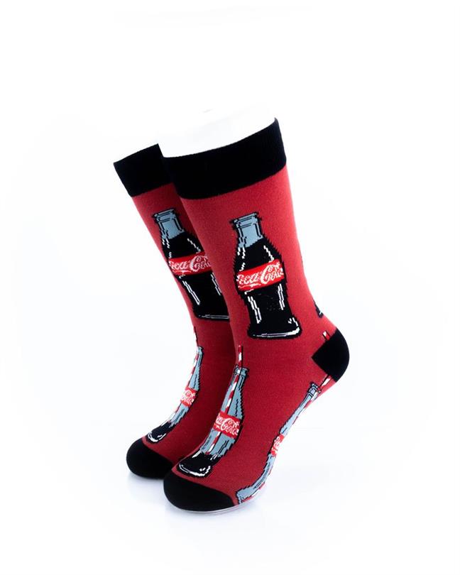 cooldesocks cocacola bottle crew socks front view image